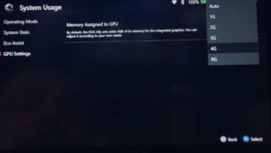 What is the Best VRAM Setting for ROG Ally? - Deck Handheld